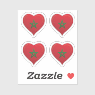Pegatina de corazón de orgullo de la bandera de am