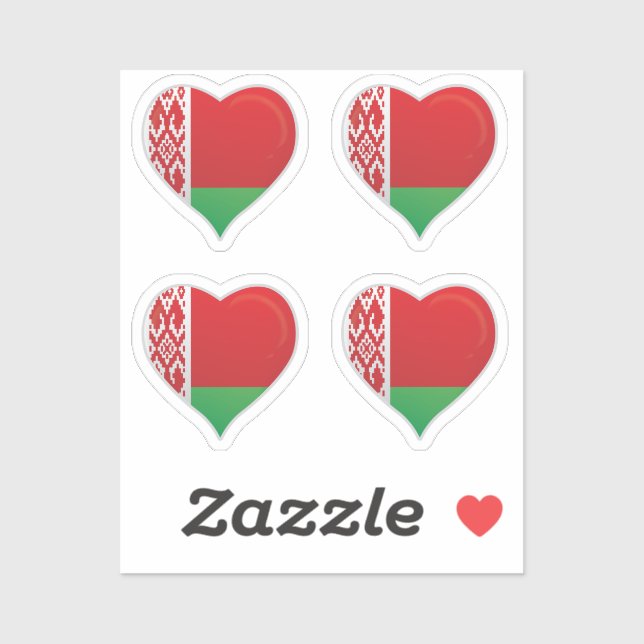 Pegatina de corazón de orgullo de la bandera del a (Hoja)