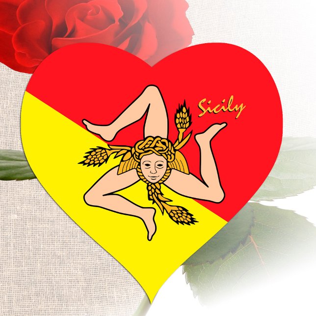 Pegatina de corazón de Sicilia, corazón de la band (Subido por el creador)