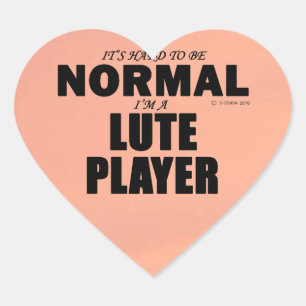 Pegatina de corazón del jugador normal de la Lute