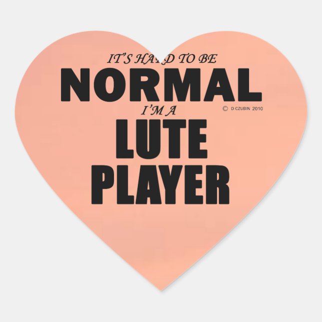 Pegatina de corazón del jugador normal de la Lute (Anverso)