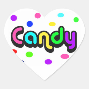 Pegatina de corazón dulce