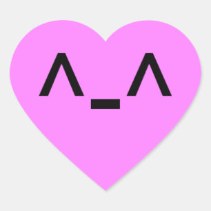 Pegatina de corazón lindo