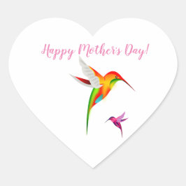 Pegatina de corazón madre