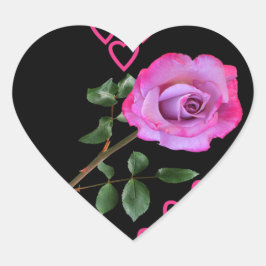 Pegatina de corazón madre