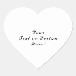 Pegatina de corazón personalizado Agregar su texto