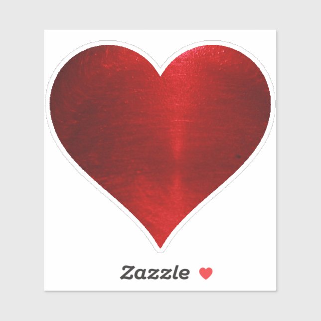 PEGATINA DE CORAZÓN ROJO (Hoja)
