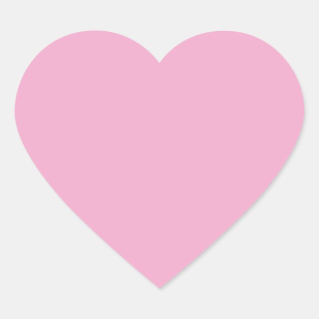 Pegatina de corazón rosa pastel claro (Anverso)