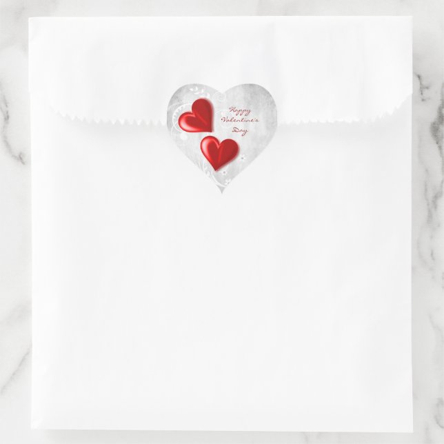 Pegatinas de feliz día de San Valentín Etiquetas adhesivas de San Valentín  personalizadas con forma de corazón -  España