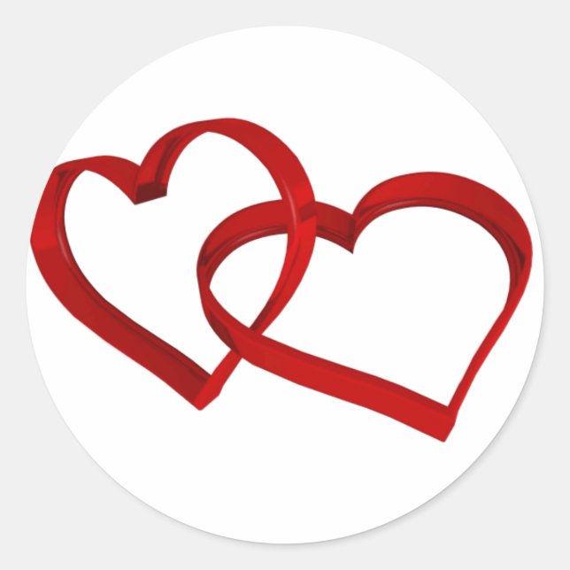 Pegatina de Corazones vinculados (Anverso)