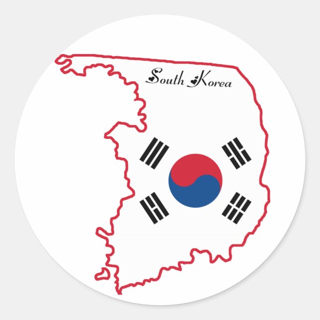 Pegatina de Corea del Sur (Anverso)