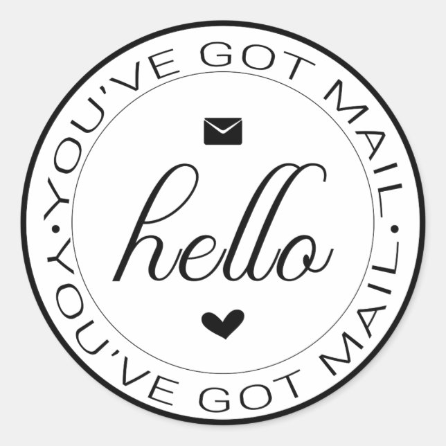 Pegatina de correo clásico obtenido (Anverso)