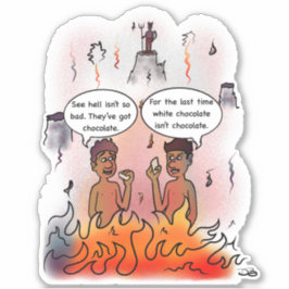 Pegatina de corte de Personalizado de chocolate bl