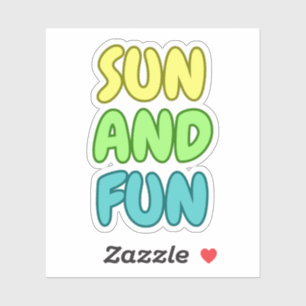 Pegatina de corte Kiss Sun And Fun