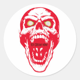 Pegatina de cráneo de Gótico personalizable