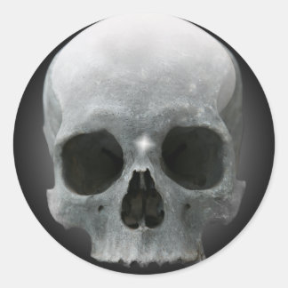 Pegatina de cráneo humano