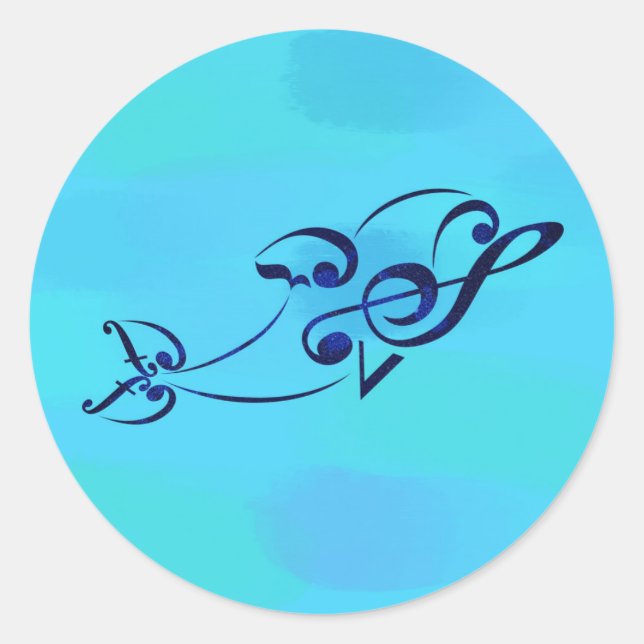 Pegatina de Crescendolphin (Anverso)