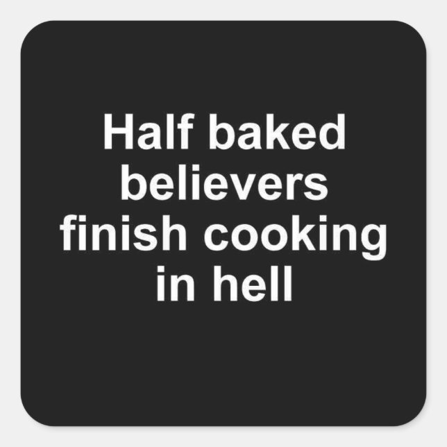 Pegatina de creyentes a medio hornear (Anverso)