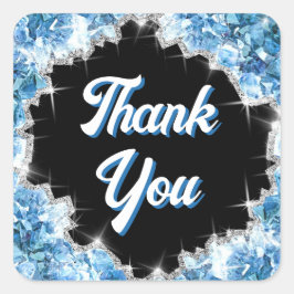 Pegatina de cristales azules