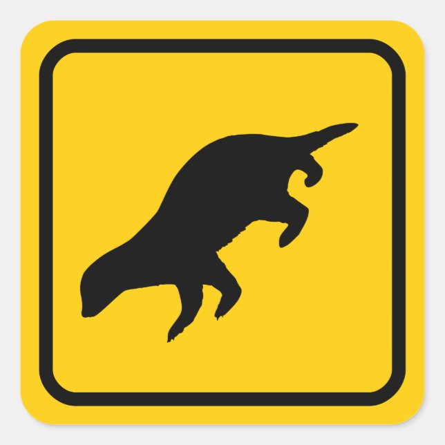 Pegatina de cruce de Honey Badger (Anverso)