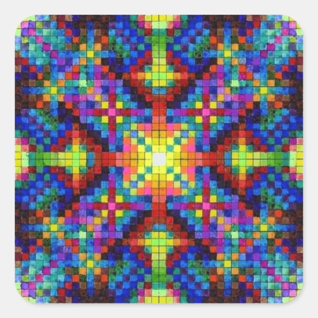 Pegatina de Crystal Mandala (Anverso)