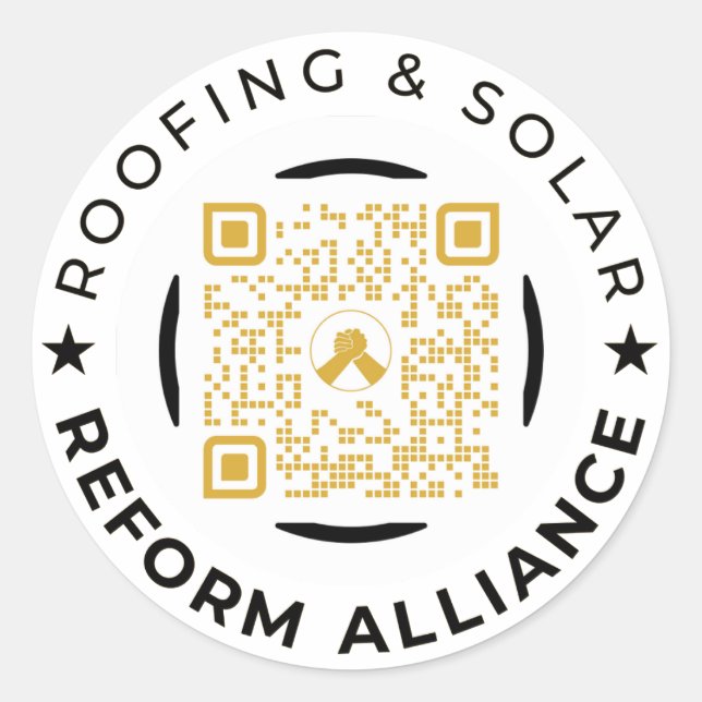 Pegatina de cuadrado de herramientas de código QR  (Anverso)