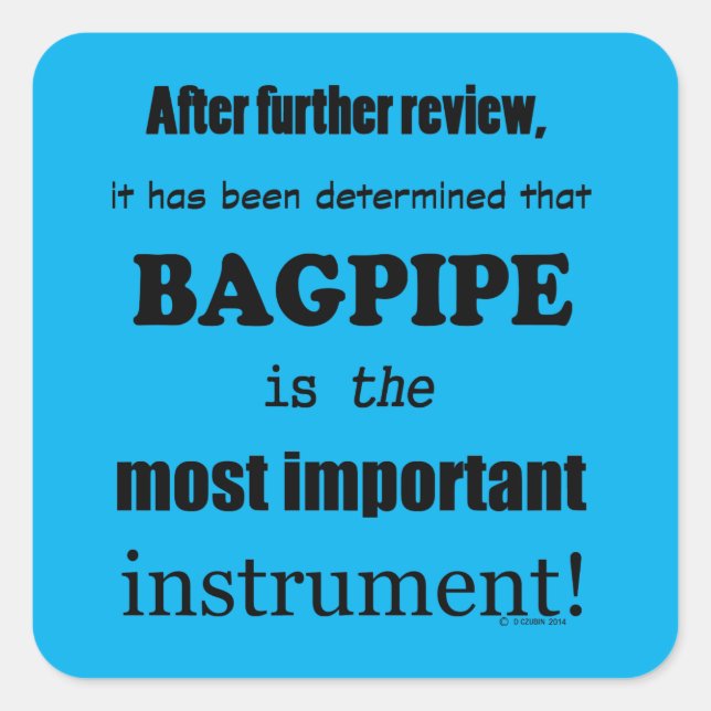 Pegatina de cuadrado de instrumentos más important (Anverso)