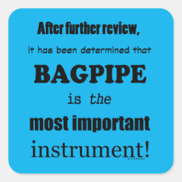 Pegatina de cuadrado de instrumentos más important