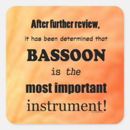 Pegatina de cuadrado de instrumentos más important