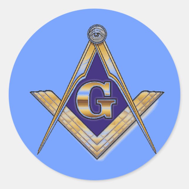 Pegatina de cuadrado y brújula (Anverso)