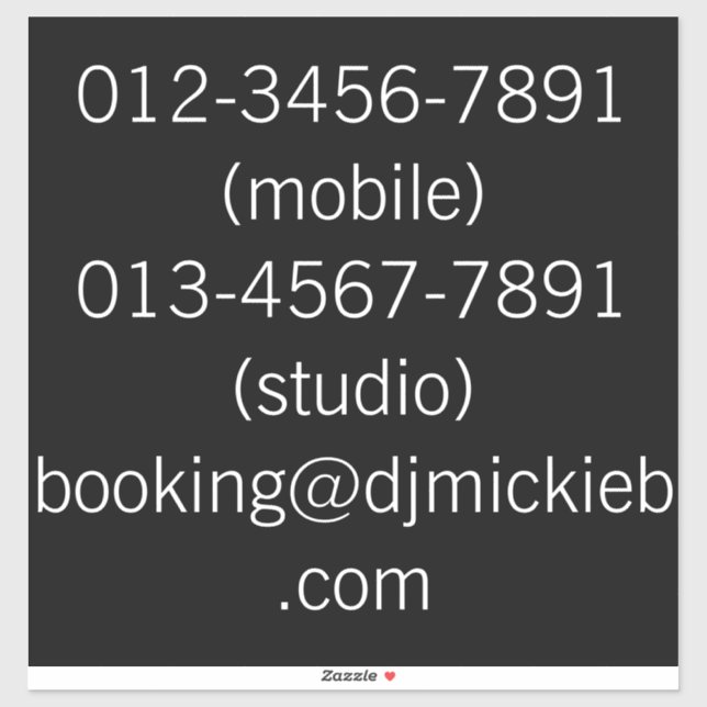 PEGATINA de cubierta de banner promocional para DJ (Hoja)