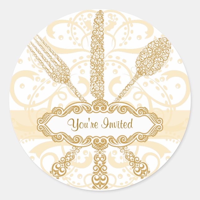 Pegatina de Cuchara de Cuchilla de la horquilla (Anverso)