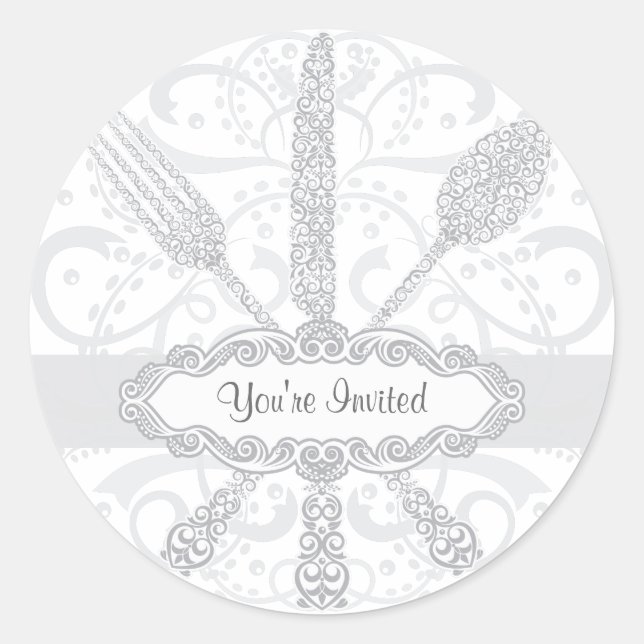 Pegatina de Cuchara de Cuchilla de la horquilla (Anverso)