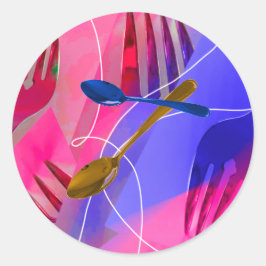Pegatina de Cucharas y horquillas singulares