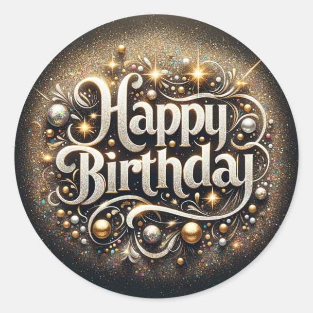 Pegatina de cumpleaños (Anverso)