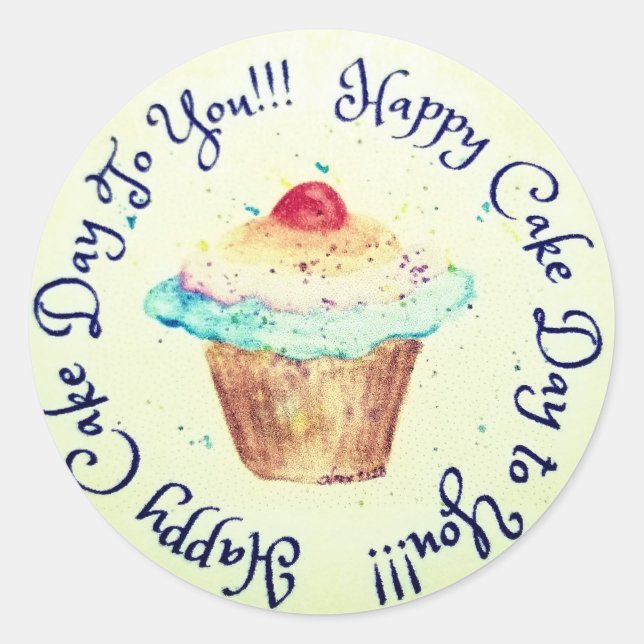 Pegatina de cumpleaños (Anverso)