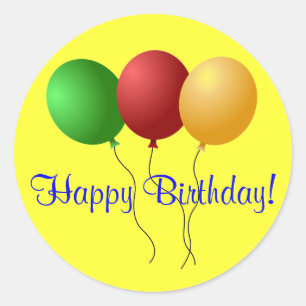 Pegatina de cumpleaños