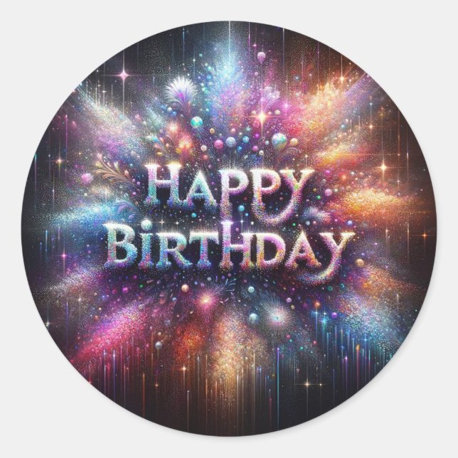 Pegatina de cumpleaños (Anverso)