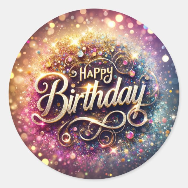 Pegatina de cumpleaños (Anverso)