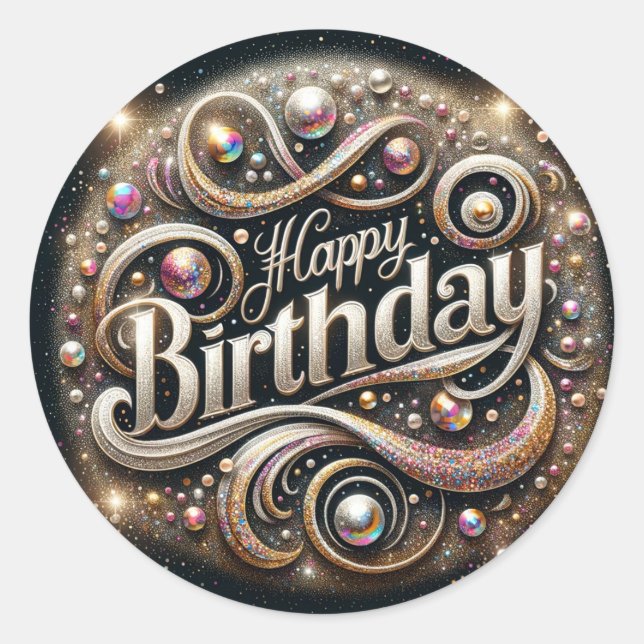 Pegatina de cumpleaños (Anverso)