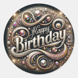 Pegatina de cumpleaños