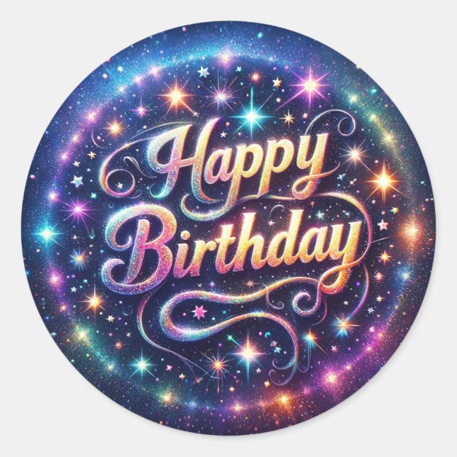 Pegatina de cumpleaños (Anverso)