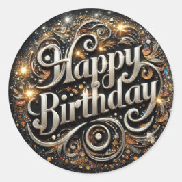 Pegatina de cumpleaños
