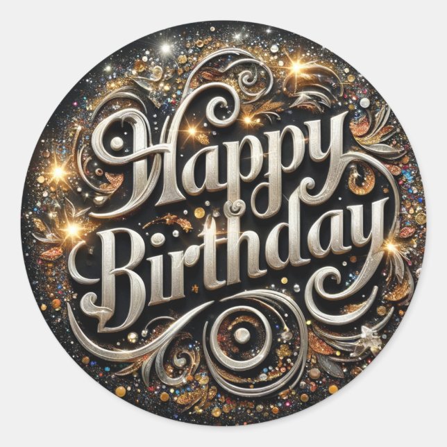 Pegatina de cumpleaños (Anverso)