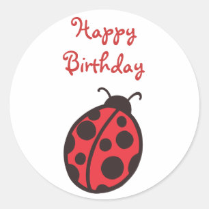 Pegatina de cumpleaños de Ladybug