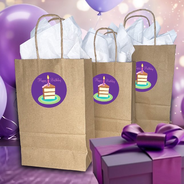 Pegatina de cumpleaños de pastel de chocolate mora (Subido por el creador)