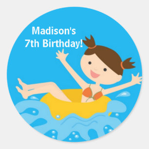 Pegatina de cumpleaños del Fiesta del grupo