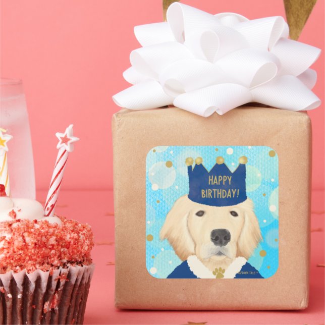 Pegatina de cumpleaños del príncipe recuperador de (Fiesta)