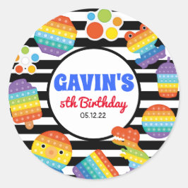 Pegatina de cumpleaños Pop It, Pegatina de cumplea