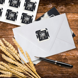 Pegatina de cumpleaños Vaca Sagrada con estampado